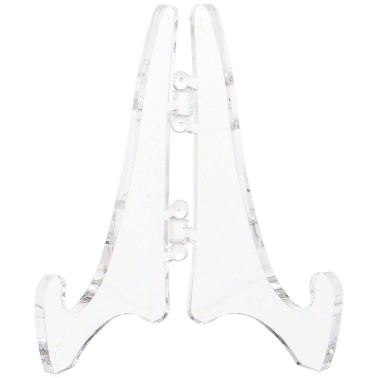 Plymor Clear Acrylic Mini Adjustable Folding Display Easel, 2.125" H x 1.625" D